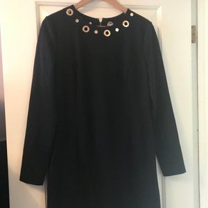 MICHAEL Michael Kors Black Dress w/ Gold Accents